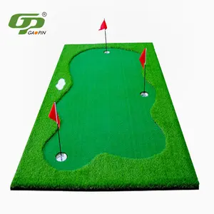 סיטונאי Custom נחמד עיצוב נייד דשא מלאכותי לשים גולף מחצלת גדול מקצועי גולף לשים ירוק מקורה חיצוני