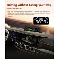 Lancol X90 OBD Auto Head-up-Display HUD GPS-Navigationssystem mit Wassertemperaturanzeige & Uhr für In- und Auslandsfahrzeuge