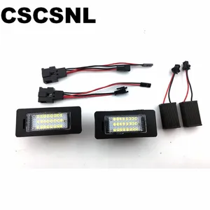 24SMD LED Number License Plate Light Fit For A1 8X / A3 8V / A4 S4 B8 / A5 S5 8T / A6 C7 4G / A7 4G / Q3 / Q5 / TT 8J