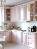 Panneaux de porte d'armoire murale de cuisine modulaire ignifuges, écologiques, en bois massif, modernes et personnalisables haut de gamme Chuangguan