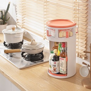 <span class=keywords><strong>Étagère</strong></span> à épices rotative pour la <span class=keywords><strong>cuisine</strong></span>, <span class=keywords><strong>étagère</strong></span> de rangement en plastique d'angle pour boîtes à épices, organisateur d'épices <span class=keywords><strong>pivotant</strong></span> - Product Image 2
