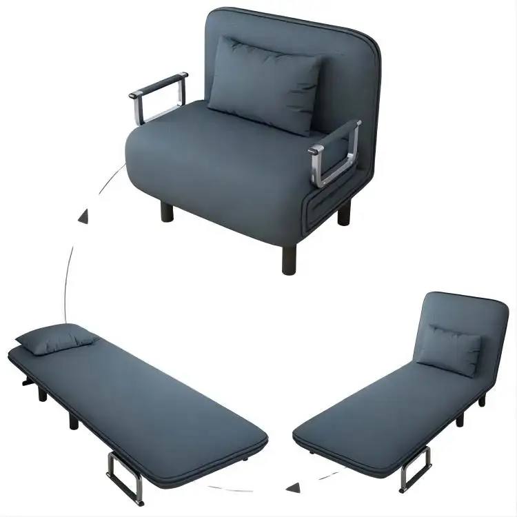 Multi-purpose Modern Recliner Couch Soft Futon Chaise Sofá preguiçoso Sofá Conversível Sofá Sleeper Sofá cama dobrável