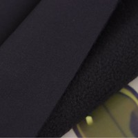 100% Polyester quatre faces Spandex Composite polaire tissu 50d fil trame léger respirant laiteux solide teinture