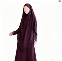 Abayas Fermées Grande Taille Automne 2026 Nahla Khimar Cache-Visage Coupe Triangulaire Ajustable Robe Anti-Rayonnement UVA