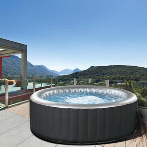 Bañeras de hidromasaje inflables muy populares para 4-6 personas, bañeras de spa al aire libre de forma redonda, masaje para 4 personas, jardín, ocio, Spa, bañera de hidromasaje - Product Image 2