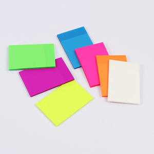 Fournitures de bureau Foska 50 feuilles de bloc-notes collant étanche de couleur fluorescente adhésive haute transparence pour prendre des notes - Product Image 1