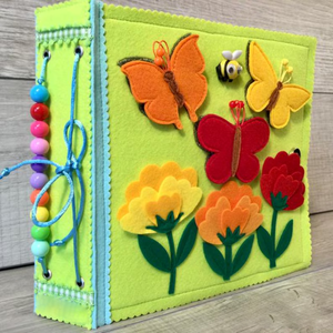 Livre en tissu doux en feutre fait à la main pour l'apprentissage précoce, jouets éducatifs silencieux personnalisés pour enfants, mon premier livre - Product Image 2