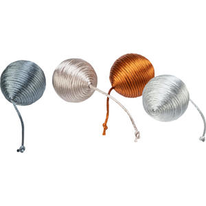 Ensemble de balles à hochet en tissu de 4 cm, jouet interactif pour animaux de compagnie - Product Image 2