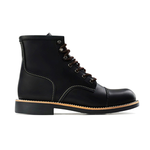 <span class=keywords><strong>Botas</strong></span> Clásicas Retro de Media Pantorrilla de Alta Gama para <span class=keywords><strong>Hombre</strong></span>, con Cordones Delanteros, <span class=keywords><strong>Botas</strong></span> de Tobillo de Cuero de Grano Completo Premium, con Suela Cosida Goodyear - Product Image 1