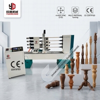 Tour à bois automatique CNC à quatre axes YD, kit de fabrication de queues de billard avec composant moteur central