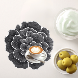 Wedding Table Decorations PVC <b>Placemats</b> Coasters Drain Mats in Artificial <b>Leather</b> Bowls Table Mats with Elegant <b>Placemat</b> Bows - Product Image 1