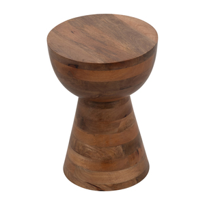 Tavolino Rotondo in Legno Lucidato Stile Contemporaneo per Piccoli Spazi - Product Image 3