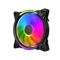 ESGAMING Ventilateur hydraulique populaire Rgb PC 120mm Infini effet miroir Sync Gaming Air dissipateur refroidisseur pour boîtier d'ordinateur