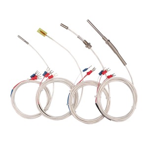 Sensor de temperatura RTD PT100 dúplex industrial de silicona IP67 de 3 hilos para bobinado de motores - Product Image 5