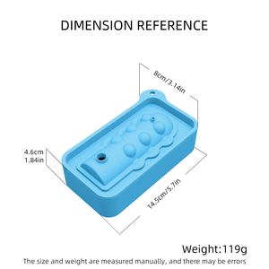 Molde de Silicona para Cubitos de Hielo con Forma de <span class=keywords><strong>Arma</strong></span>, Novedoso y Divertido, de Grado Alimenticio, Ecológico, Resistente al Congelador, para Fiestas y Bromas, Fabricante de Hielo Único - Product Image 4