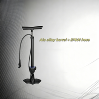 Pompe à air numérique Worldcycle AIR5E, corps en alliage d'aluminium et tuyau EPDM pour VTT et vélo de route