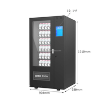 Petit distributeur automatique de boissons et de collations conforme ADA, écran tactile 10,1 pouces, lecteur de cartes de crédit et de espèces POS, fonction SDK, fente spirale