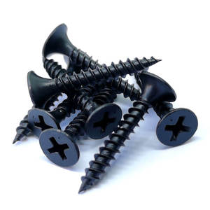 Vis à cloison sèche en acier à filetage fin, 3,5x25, pointues, phosphatées noires, de haute qualité, fabriquées en Chine/Taïwan, vente chaude - Product Image 2