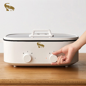 Đa Chức Năng Đồ Nấu Nướng Không Dính Thông Minh Nồi Lẩu Thực Phẩm Hấp Nấu Ăn Lẩu Điện Nồi - Product Image 5