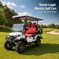 Nouvelle voiturette de golf électrique 4 places 60V homologuée pour la route 2+2 Club Car 35 km/h autonomie 80-100 km OEM ODM