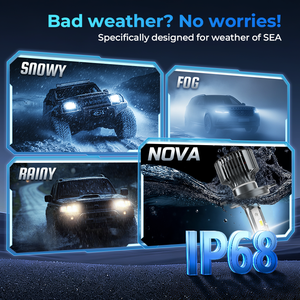 Produit de gros Top 3 : Ampoule de phare LED 100W 15000Lm avec <span class=keywords><strong>décodeur</strong></span>, refroidissement par tube de cuivre, ajustement universel H7 9005, garantie 2 ans - Product Image 5