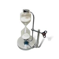 Reloj de Arena Giratorio de 5 Minutos, de Acero y Vidrio, Ligero, Elegante, con Marco Metálico, Decoración Clásica, Multiusos, para Escritorio u Oficina