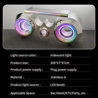 Logo personnalisé de haute qualité 3D écran LED support de stand de DJ Table polissage fin barre lumineuse en acier inoxydable affichages de signalisation numérique