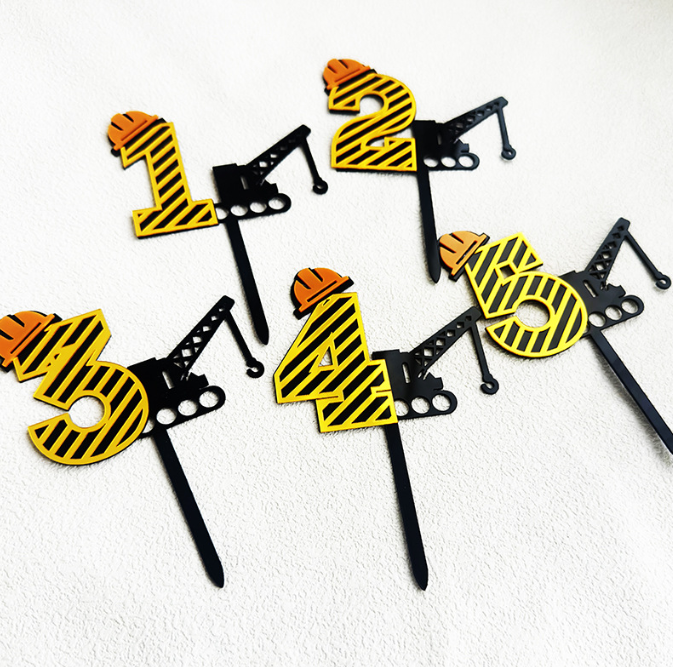 Ins Style Boy Birthday Cake Decoration