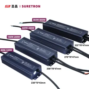 200V 240V ACLED電源200W12V 24VDC定電圧トライアック調光可能LEDドライバー