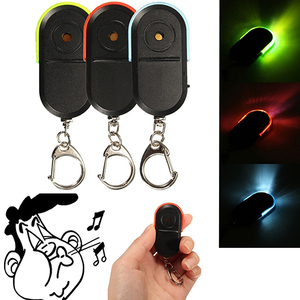 ワイヤレスLEDライトキーファインダー、紛失防止アラームホイッスル音付きプラスチックキーホルダー、ジュエリーロケーター、ラクトパカブカイキーホルダー - Product Image 2
