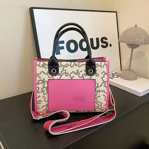 <span class=keywords><strong>Bolsos</strong></span> <span class=keywords><strong>de</strong></span> Moda, Nuevo Estilo, Diseño Personalizado, Bolso <span class=keywords><strong>de</strong></span> Mujer, Bolso Tote con Letras Bordadas en PU - Product Image 5