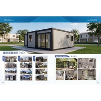 Maison conteneur extensible à double aile 30 pieds 40 pieds, cabine de vie modulaire