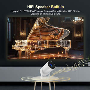 Projecteur intelligent miniature Topleo pour la maison, rechargeable, vidéo Android 11, projecteur 4k UHD, haut-parleur HiFi, Hy300 Pro, projecteur intelligent portable LCD - Product Image 3