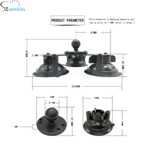 1.5 inch bóng <span class=keywords><strong>PDA</strong></span> Màn hình hiển thị đứng mạnh mẽ chặt chẽ ba chân không hút cup núi cho xe kính chắn gió xe tải RAM sạc - Product Image 6