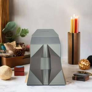 Custom Magnetic Folding Paper <b>Box</b> <b>Black</b> Clamshell <b>Gift</b> Packaging with Sponge Lining for Candle Cosmetic Retail Display Use - Product Image 4