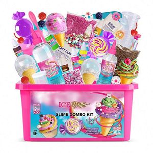 DSK001 Ice Cream Non-toxic Slime Toys <b>Set</b> Diy Glue Kit De Slime Making Kit for Girls Boys Kids - Product Image 2