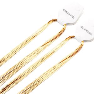 Cadenas de Oro de Acero Inoxidable 14k, Accesorios para Collares, Cadenas de Oro Sólido 18k, Cadena de Rodillo Tipo Cuerda - Product Image 2