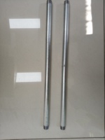 Raccord de tuyauterie en acier au carbone galvanisé fileté, à deux côtés filetés, longueur 11,5 cm, raccord de tuyauterie à embout cylindrique de 1/2 pouce