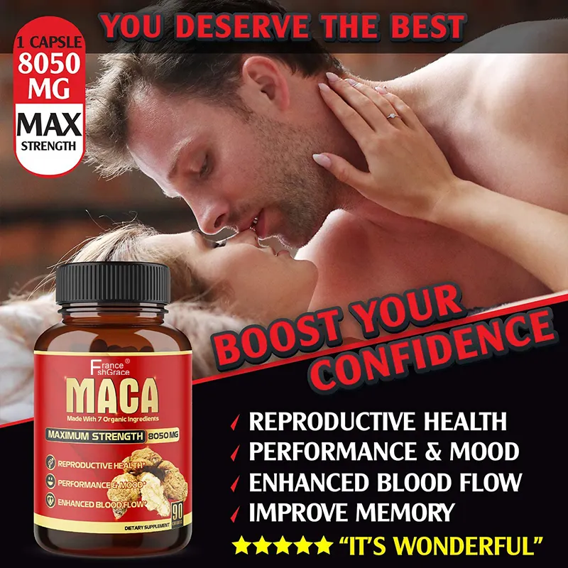 organic supplement maca plus capsules strong man pills maca root capsule