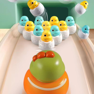 Juguetes Lucky 4 en 1: Juego de Mesa de Dinosaurios Pop-Up, Juego de Pesca Magnética, <span class=keywords><strong>Bolos</strong></span> y Tres en Raya - Product Image 5