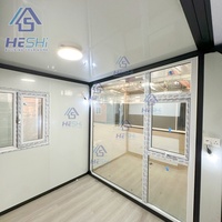 Maison préfabriquée personnalisée de 20, 30 ou 40 pieds, moderne et mobile, avec 2, 4 ou 5 chambres, en acier léger, type conteneur extensible