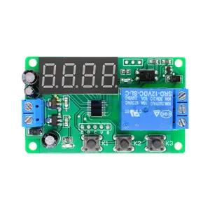 DC12V Time Delay Relay LED Digital Automation Delay Relay Trigger Time Timer Control Cycle Adjustable On Off Switch Relay Module