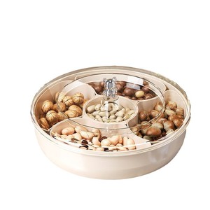 Fruit Platter Round 8-11 Compartments With Lid For Nuts Dried Fruits Snacks Storage Tray - Product Image 5