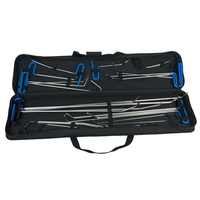 Kit de réparation de carrosserie automobile sans peinture PDR, 25 pièces, en acier inoxydable 420, avec pochette de transport, garantie 6 mois, outil manuel