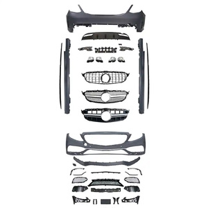 Kit de pare-chocs automatique en matériau ABS de marque SPM pour Mercedes Benz classe C w205 2015-2021 mise à niveau vers les accessoires de kit de carrosserie <span class=keywords><strong>c63</strong></span> amg gt <span class=keywords><strong>2016</strong></span> + - Product Image 1