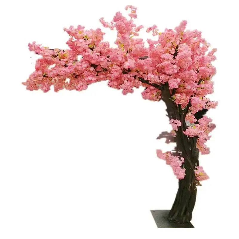 Künstliche weiße Farbe Kirschblüten bäume Handgemachter rosa Baum mit Kirschblüte
