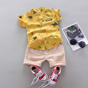 Sommer Baumwolle kurze Outdoor atmungsaktive Brief Shirt 1-3 Jahre kleiner Junge Sport Set 2pcs1-3 Jahre Jungen Kleidung Set - Product Image 5