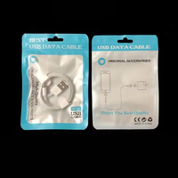 Sacs d'emballage personnalisés en plastique recyclable avec fermeture éclair pour écouteurs et accessoires de téléphonie mobile