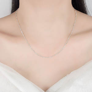 Cadena de Cuerda de Plata de Ley <span class=keywords><strong>925</strong></span> a Granel para Fabricación de Joyería Collar Pulsera - Product Image 6