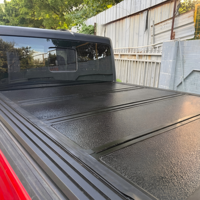 Couverture de benne de pick-up à pliage quadruple encastrée, haute qualité, étanche, à opération pliable, pour Jeep Gladiator JT Ranger Silverado